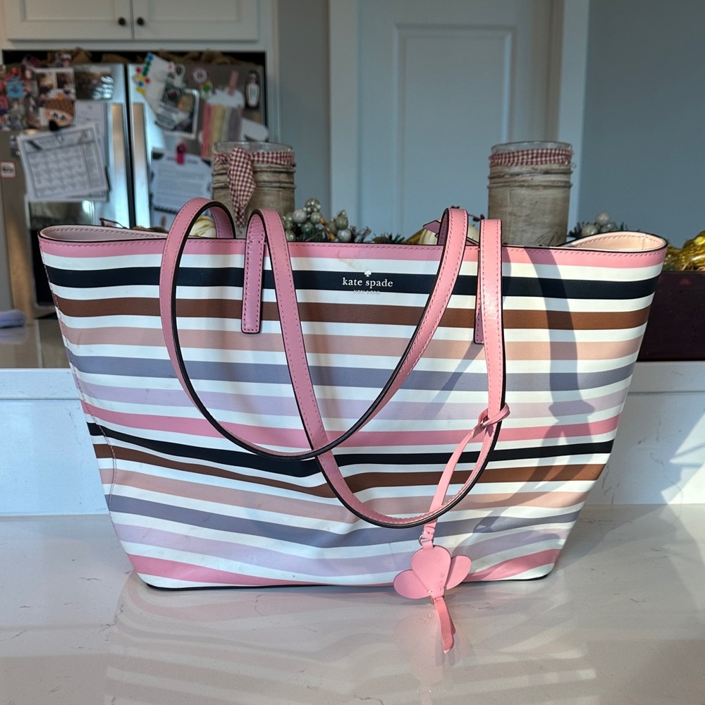 Kate Spade Multicolor Striped Tote